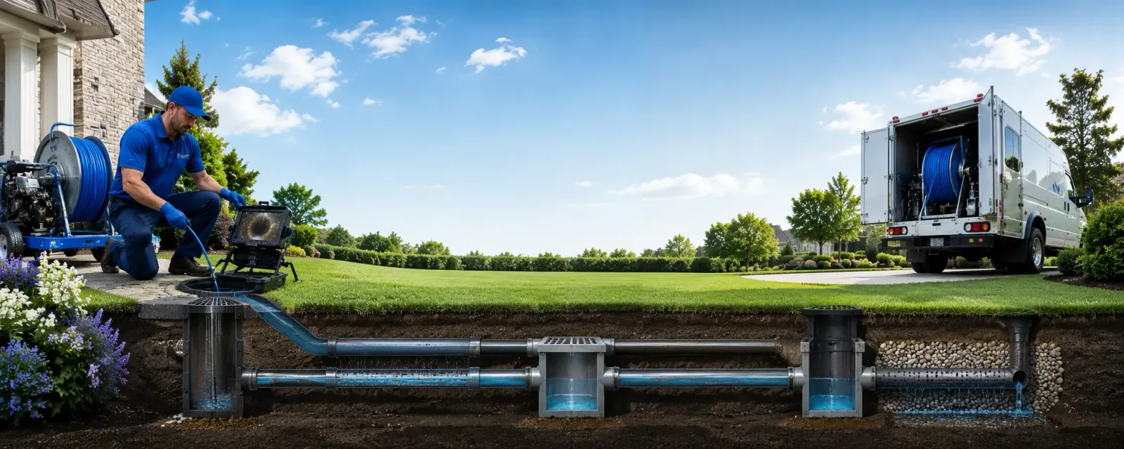 Outdoor drain cleaning information for Darwin, CA